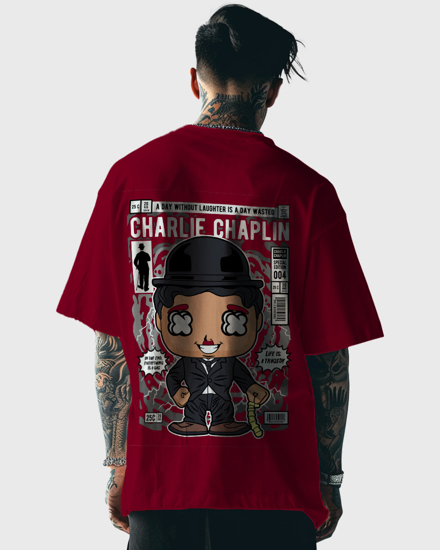 Mens Oversized Tshirt Movies Chaplin