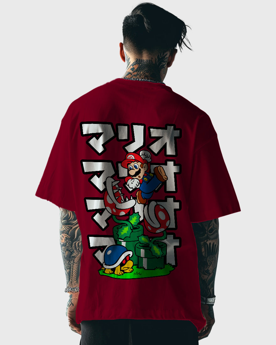 Mens Oversized Tshirt Gaming Mario 9