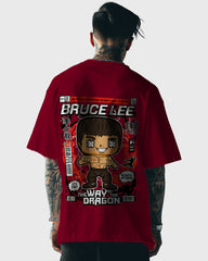 Mens Oversized Tshirt Movies Bruce Lee