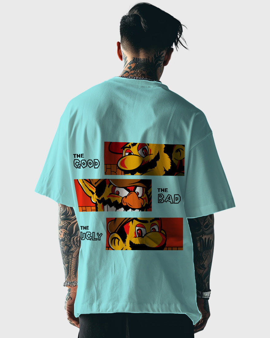 Mens Oversized Tshirt Gaming Mario 2