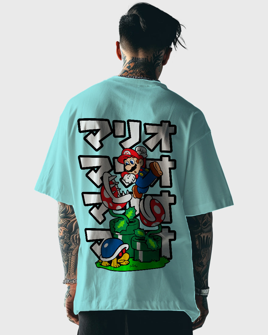 Mens Oversized Tshirt Gaming Mario 9