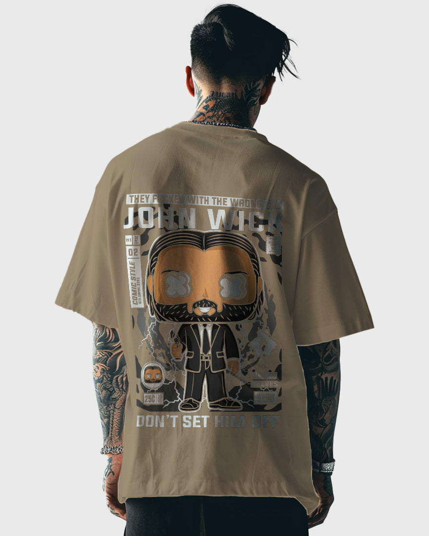 Mens Oversized Tshirt Movies John Wick