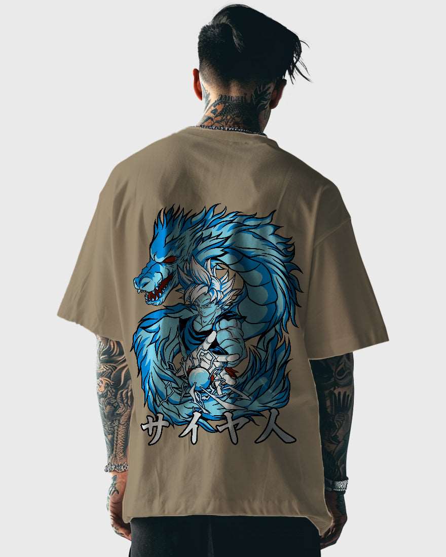 Mens Oversized Tshirt Anime Dragonballz Goku 1