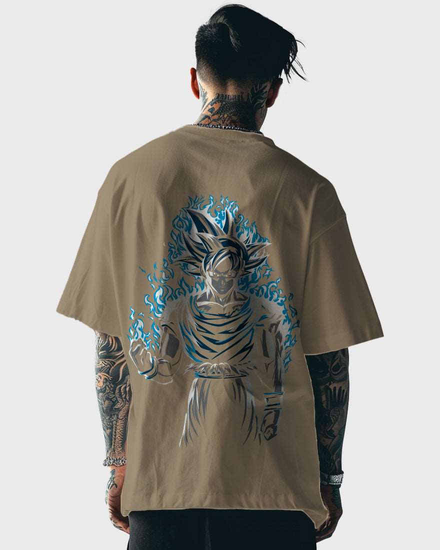 Mens Oversized Tshirt Anime Dragonballz Goku 2