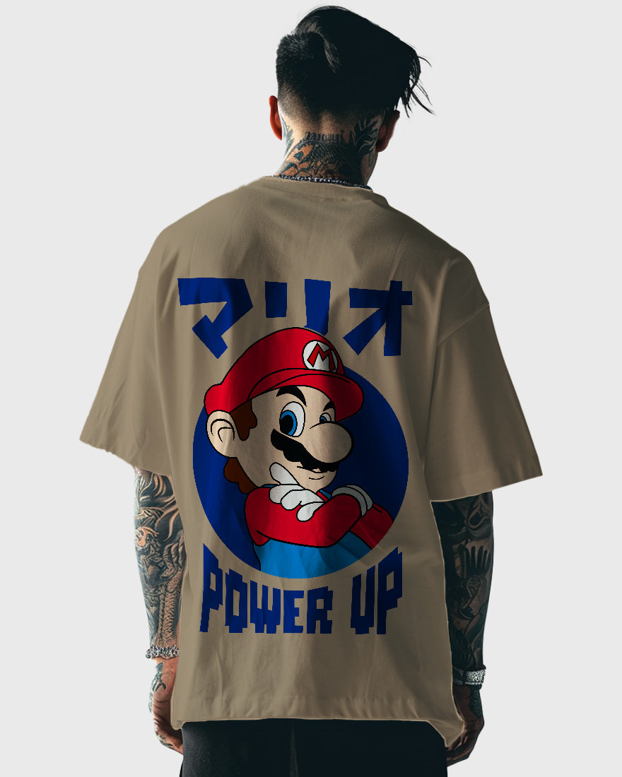 Mens Oversized Tshirt Gaming Mario 1