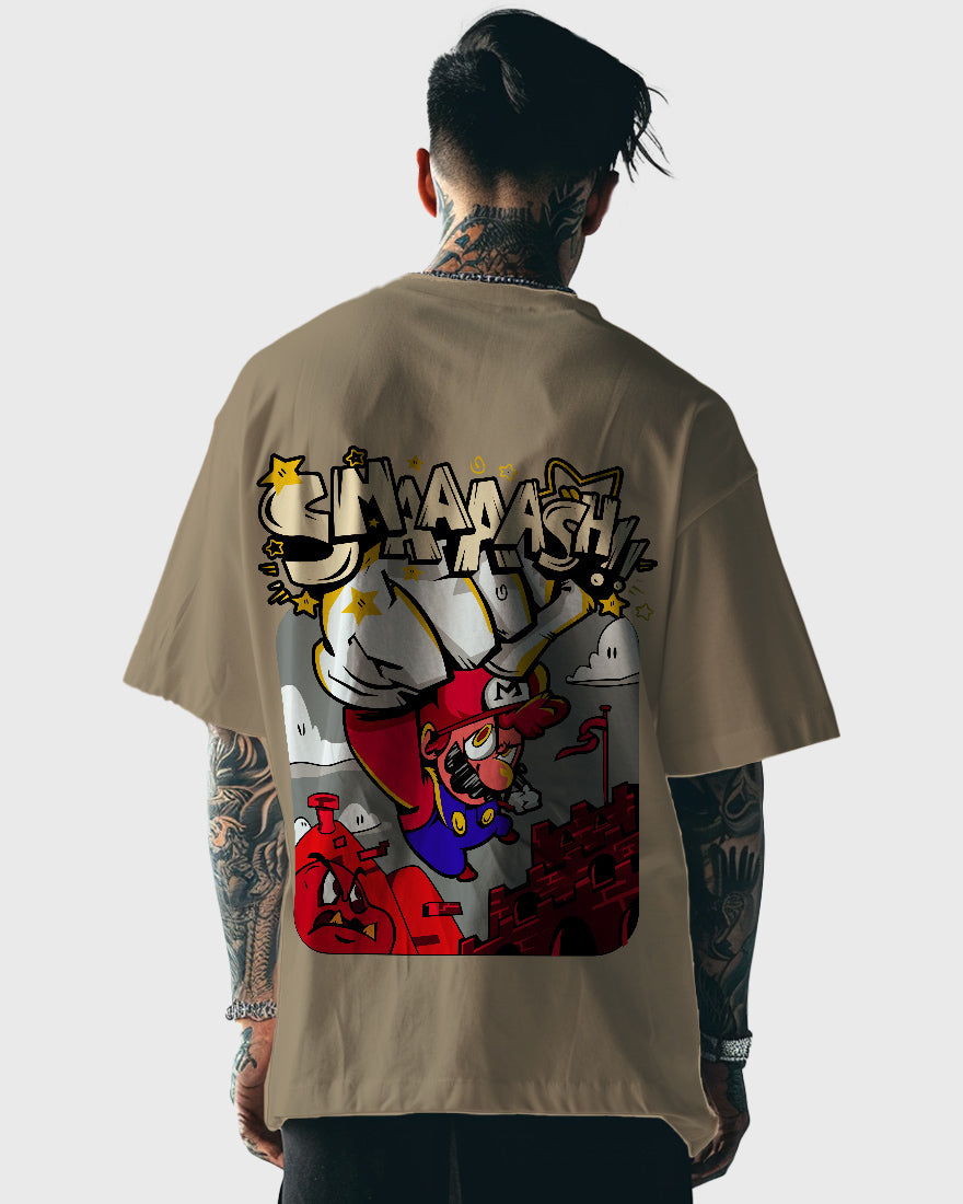 Mens Oversized Tshirt Gaming Mario 3