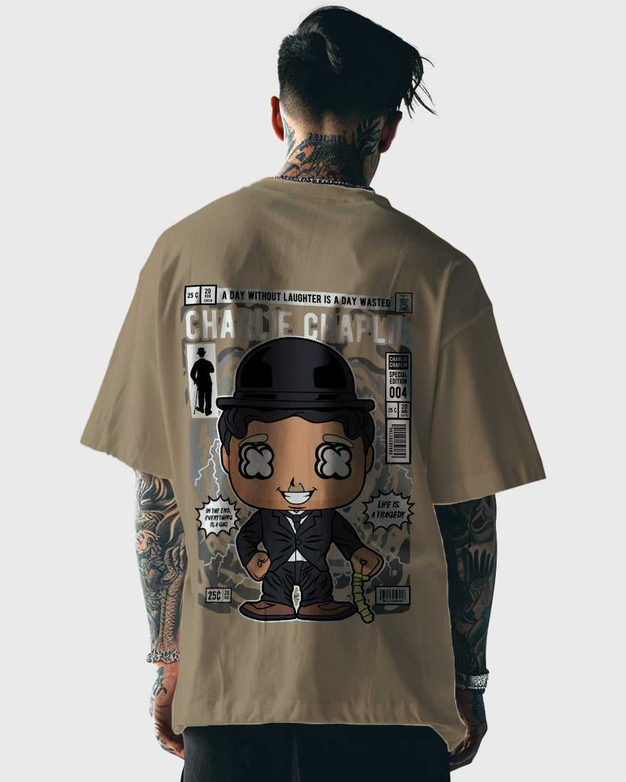 Mens Oversized Tshirt Movies Chaplin