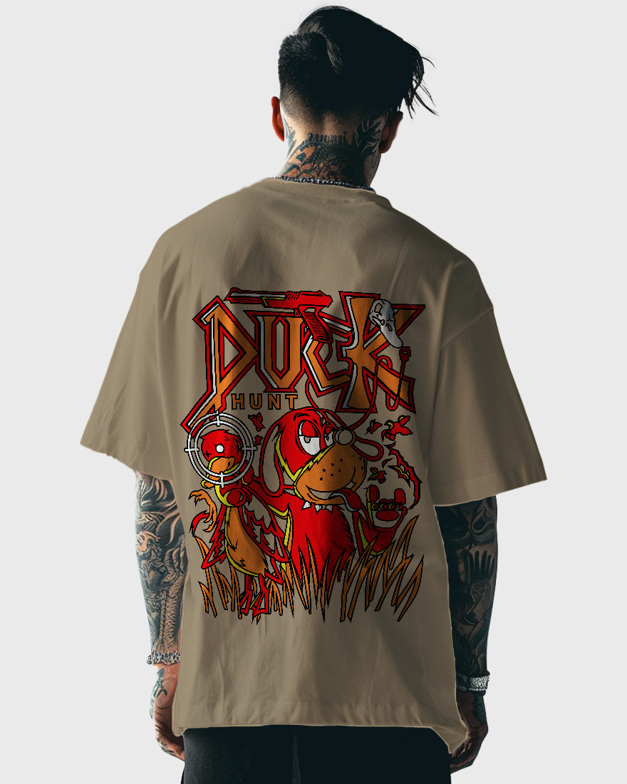 Mens Oversized Tshirt Gaming Duck Hunt