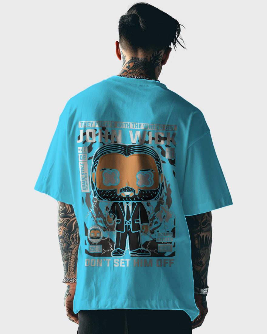 Mens Oversized Tshirt Movies John Wick