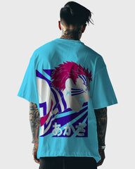 Mens Oversized Tshirt Anime Demonslayer 3