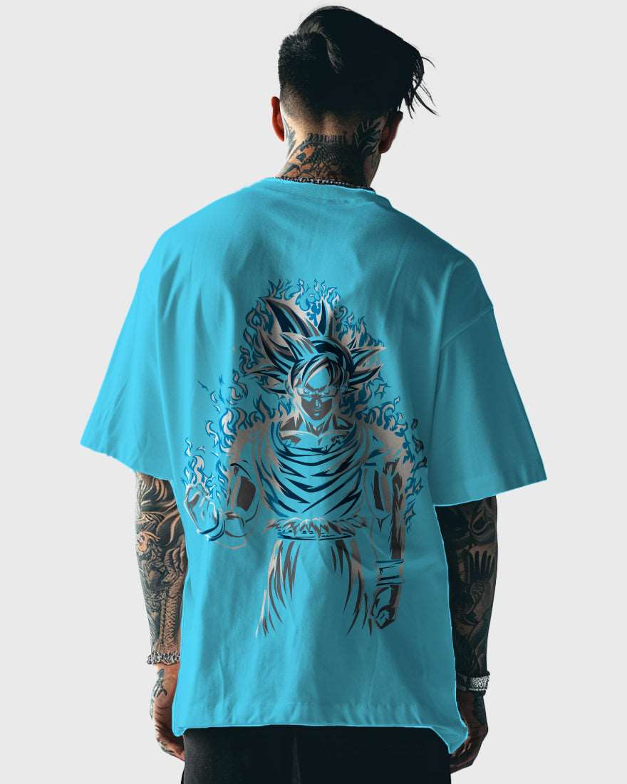 Mens Oversized Tshirt Anime Dragonballz Goku 2