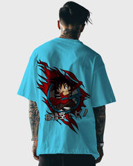 Mens Oversized Tshirt Anime Dragonballz Goku Kid