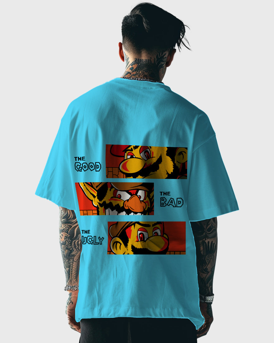 Mens Oversized Tshirt Gaming Mario 2