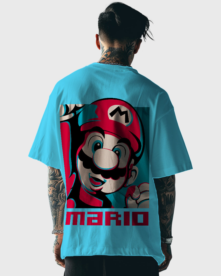 Mens Oversized Tshirt Gaming Mario 5