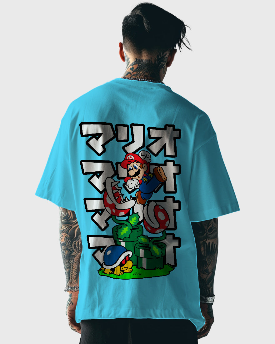 Mens Oversized Tshirt Gaming Mario 9