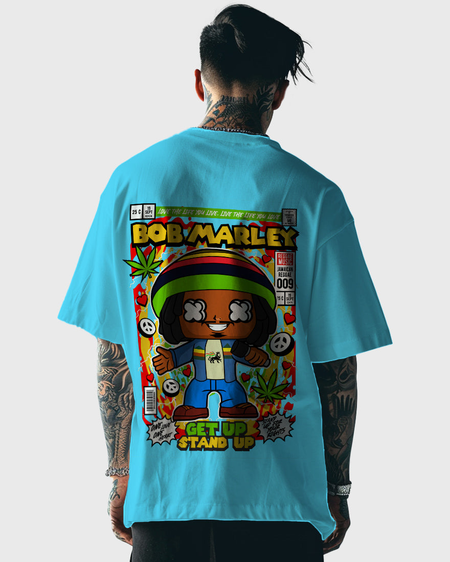 Mens Oversized Tshirt Movies Bob Marley