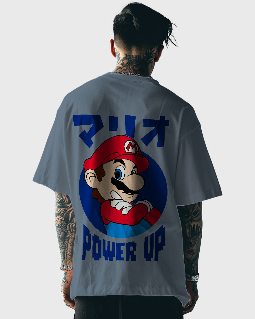 Mens Oversized Tshirt Gaming Mario 1