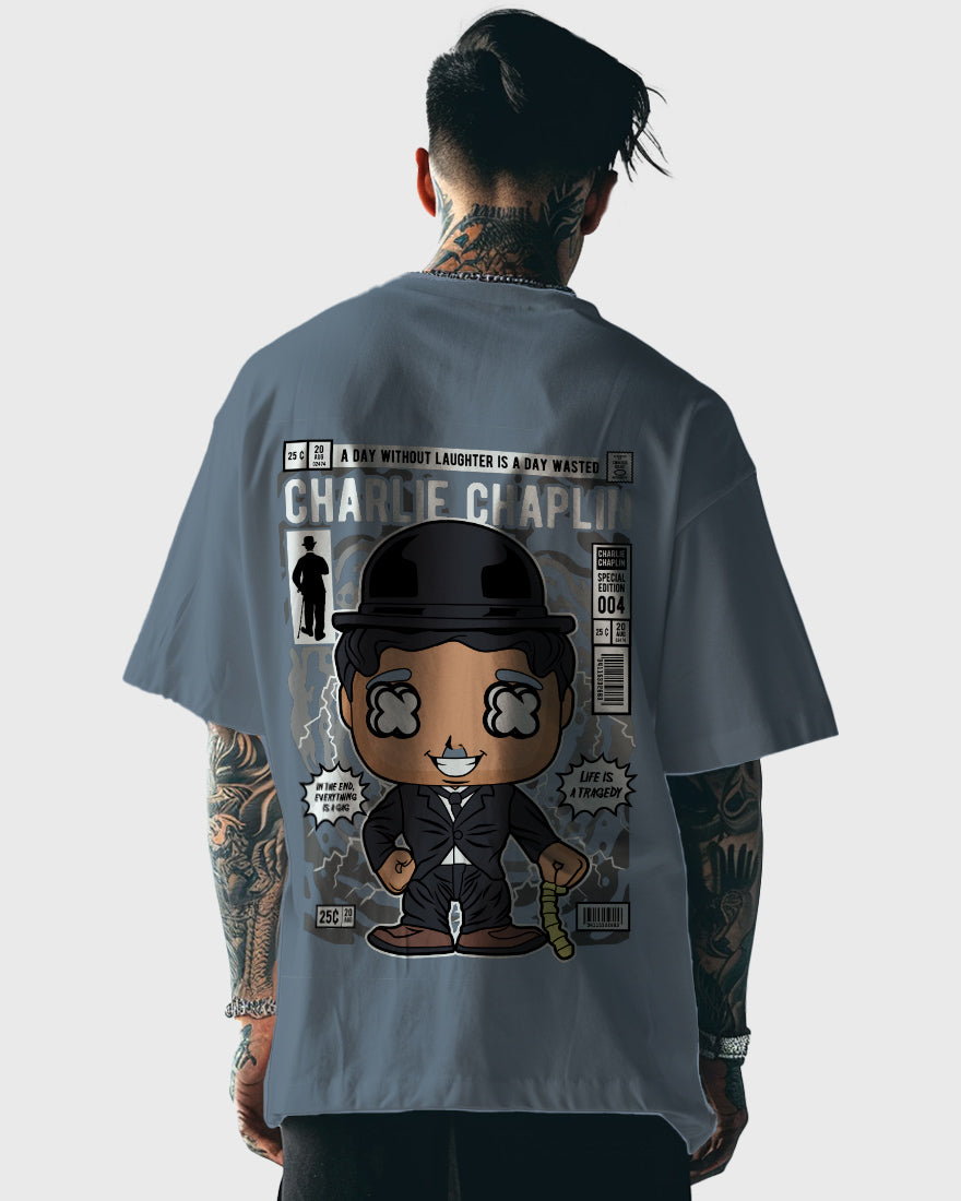 Mens Oversized Tshirt Movies Chaplin