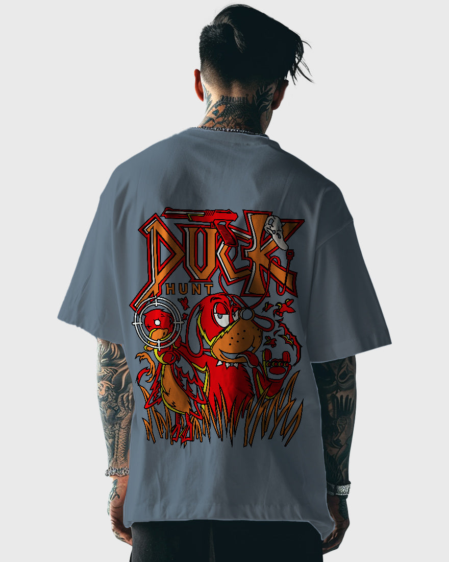 Mens Oversized Tshirt Gaming Duck Hunt