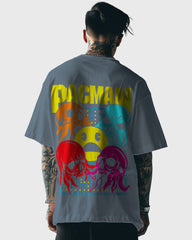 Mens Oversized Tshirt Gaming Pacman