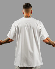 Men Oversized Tshirt Plain - Crisp White