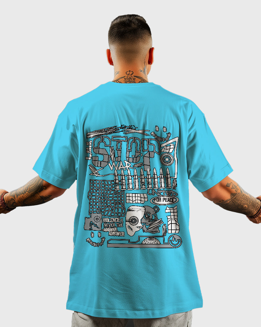 Mens Oversized Tshirt Funky Stopwar