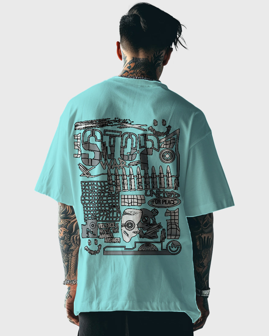 Mens Oversized Tshirt Funky Stopwar