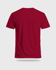 Men Regular Tshirt Plain - Burgundy