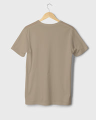 Men Regular Tshirt Plain - Dark beige