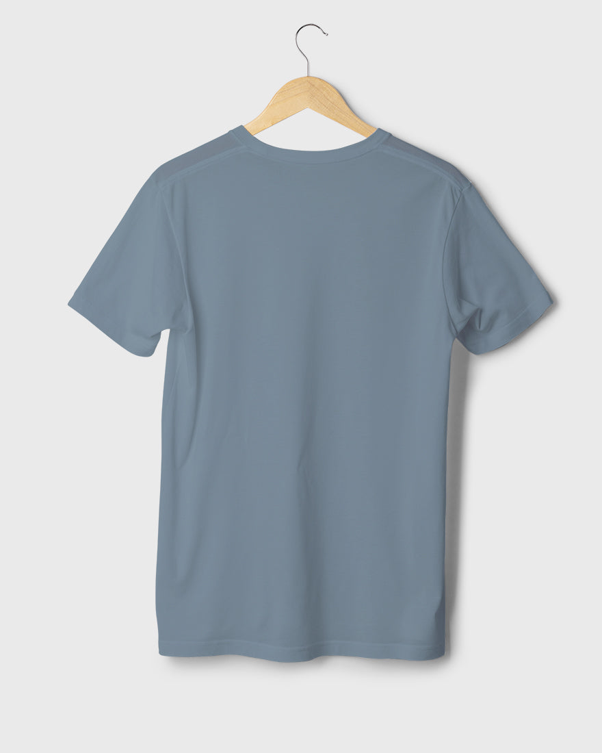 Men Regular Tshirt Plain - Slate grey