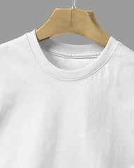 Men Regular Tshirt Plain - Crisp White