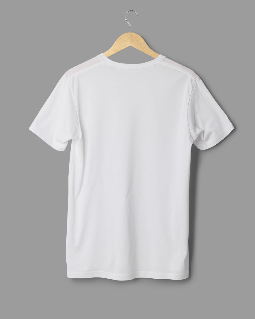 Men Regular Tshirt Plain - Crisp White