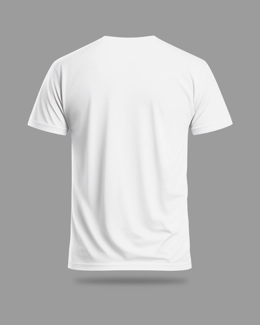 Men Regular Tshirt Plain - Crisp White