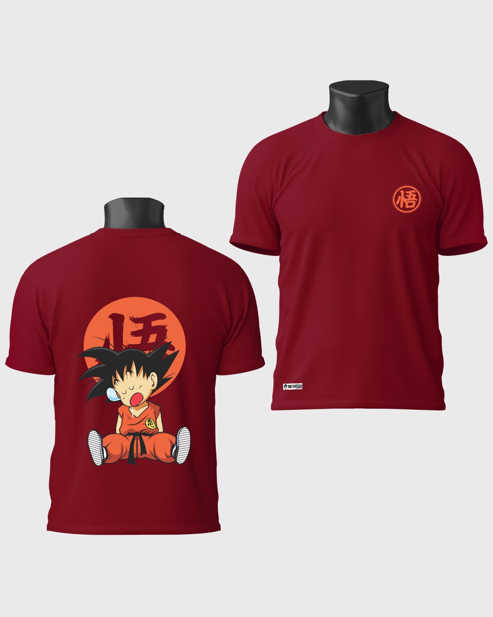 Mens T-Shirt Anime Dragonballz Lazy Goku - Metro Apes