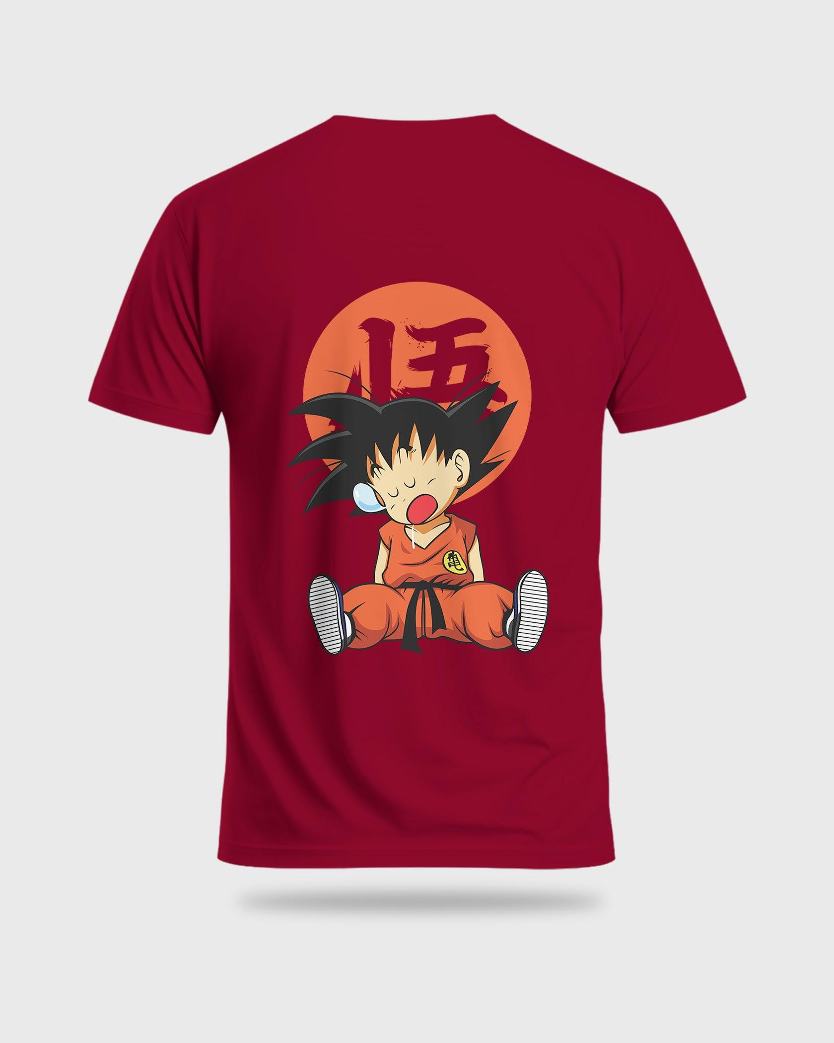 Mens T-Shirt Anime Dragonballz Lazy Goku - Metro Apes