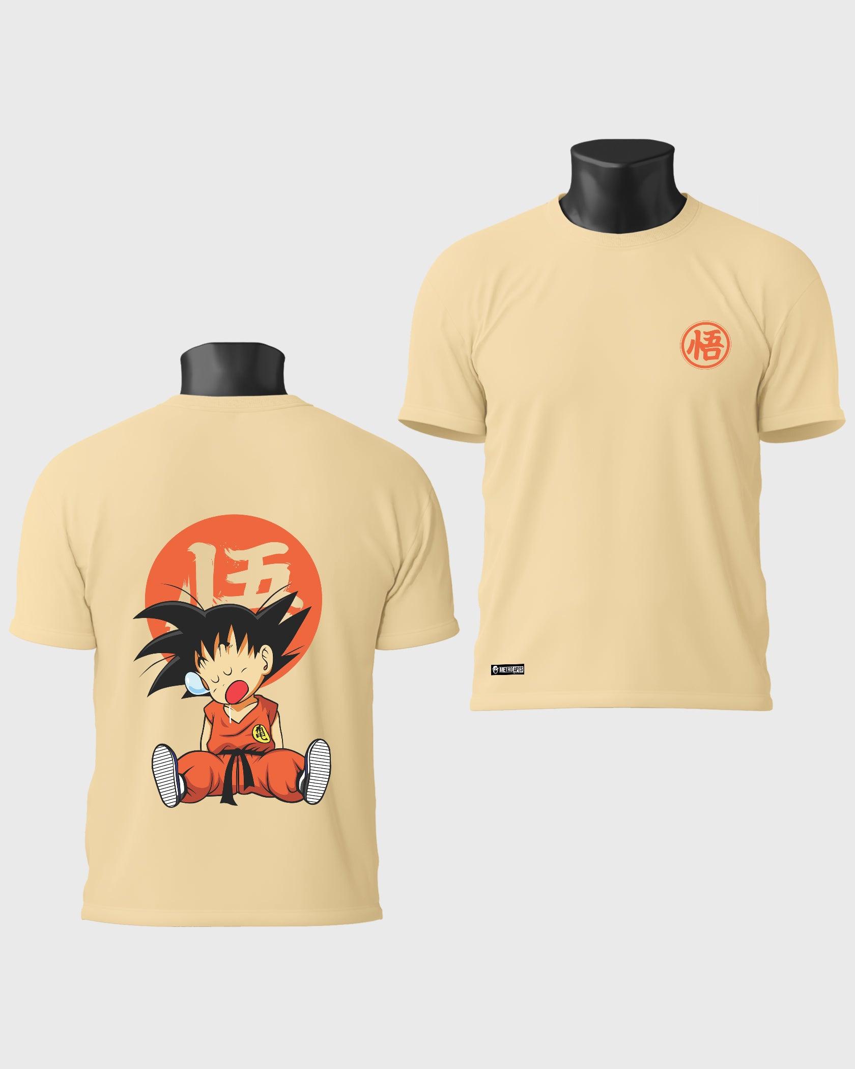 Mens T-Shirt Anime Dragonballz Lazy Goku - Metro Apes