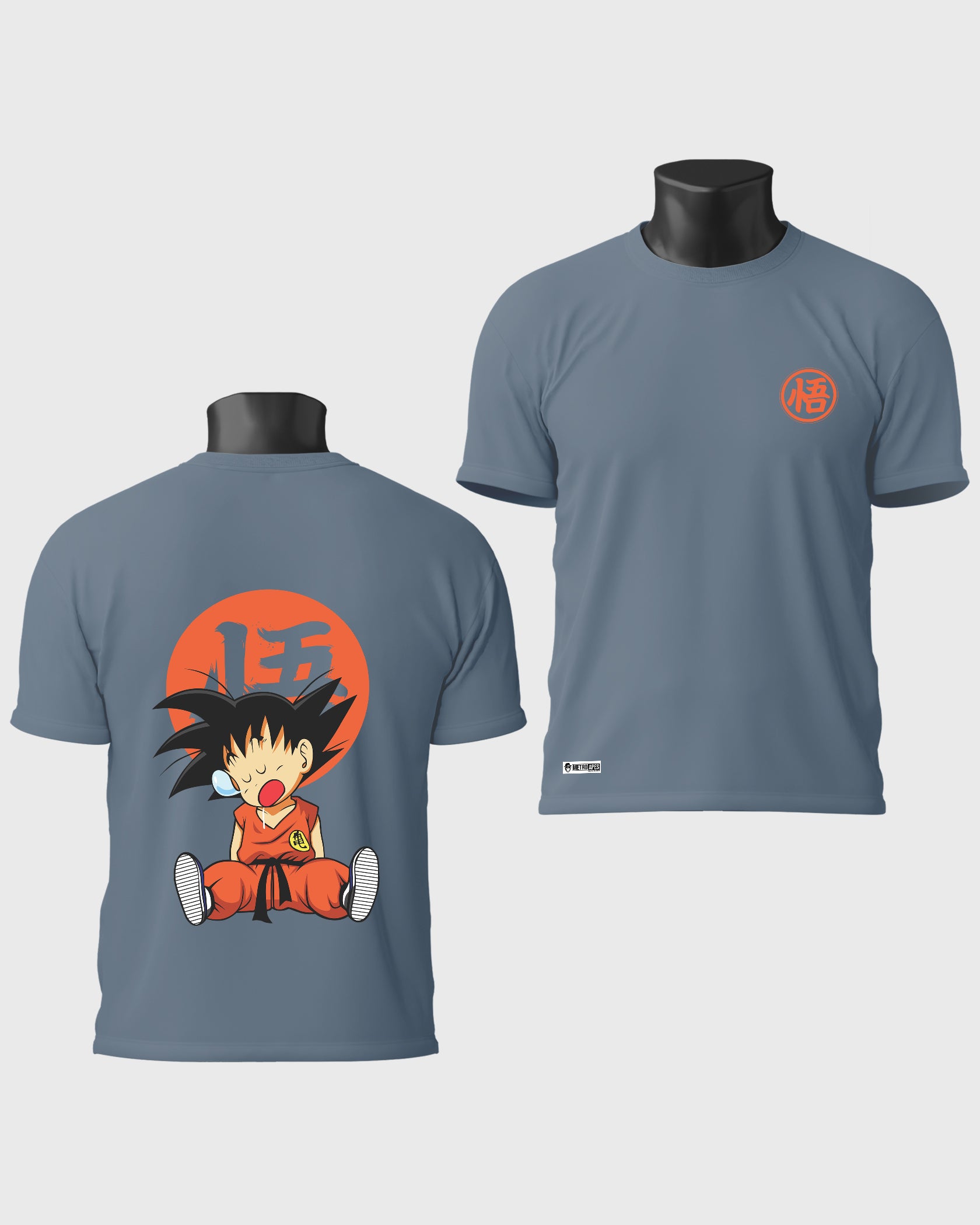 Mens Regular Tshirt Anime Dragonballz Lazy Goku