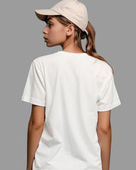 Womens Relaxed Fit Plain TShirt - Crisp White