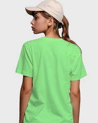 Womens Relaxed Fit Plain TShirt - Mint Green