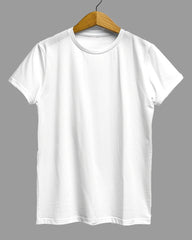 Womens Relaxed Fit Plain TShirt - Crisp White